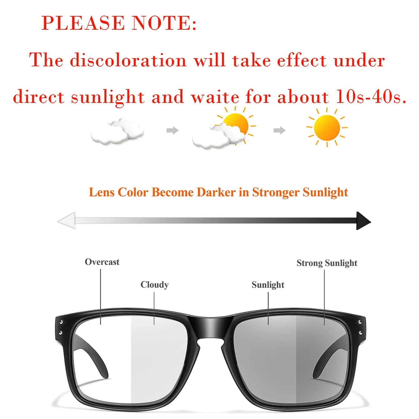 Simple Fashion Photochromic Cycling Sunglasses Men Women Outdoor Sport Mtb Bicycle Eyewear Square Windproof Classic Goggles