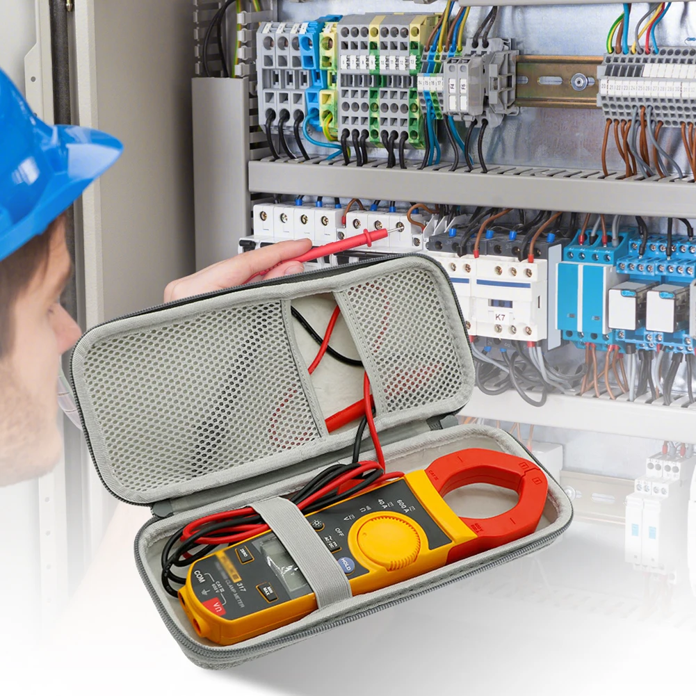 إيفا الصلب صندوق حماية ل فلوك 317 المشبك متر المحمولة حقيبة التخزين حقيبة للتخزين ل فلوك F319 F365 المشبك المتعدد #3