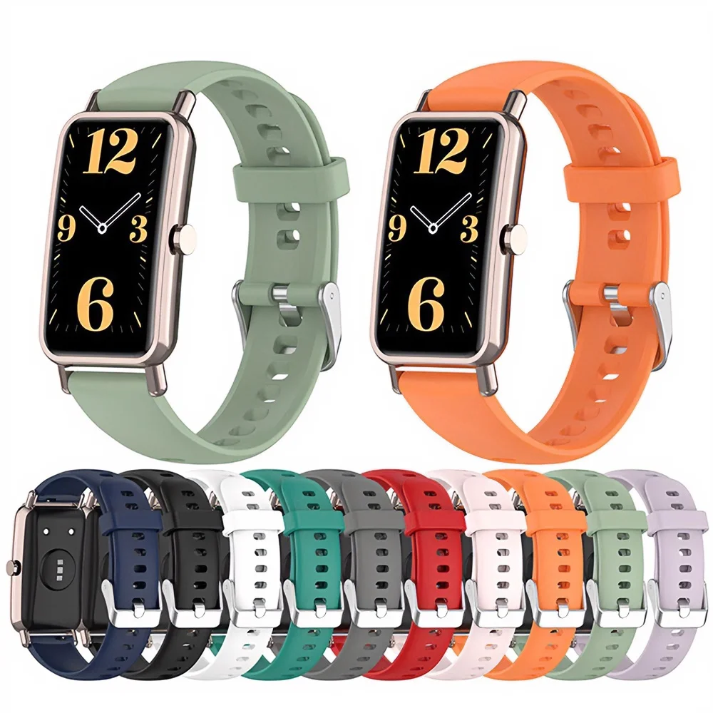 

Silicone Watch Strap For Huawei Watch Fit Mini/Band B6/BandB3/For TIMEX TW2T35400/TW2T35900 Wristband Bracelet Replacement Part