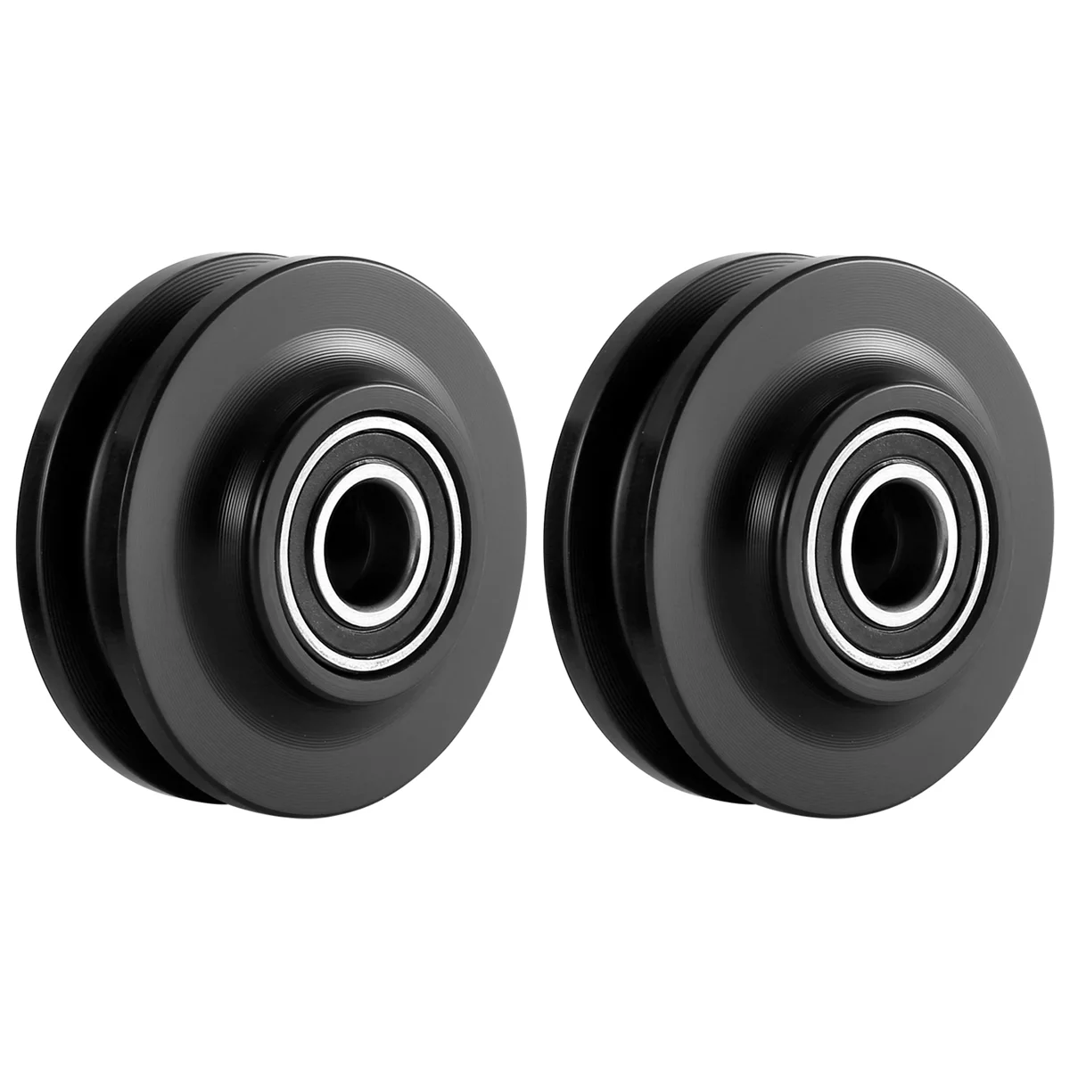 

2Pcs Sliding Barn Door Wheel Heavy Duty Cabinet Window Pulley Roller Quiet Sliding Door Track Perfect for DIY Barn Door