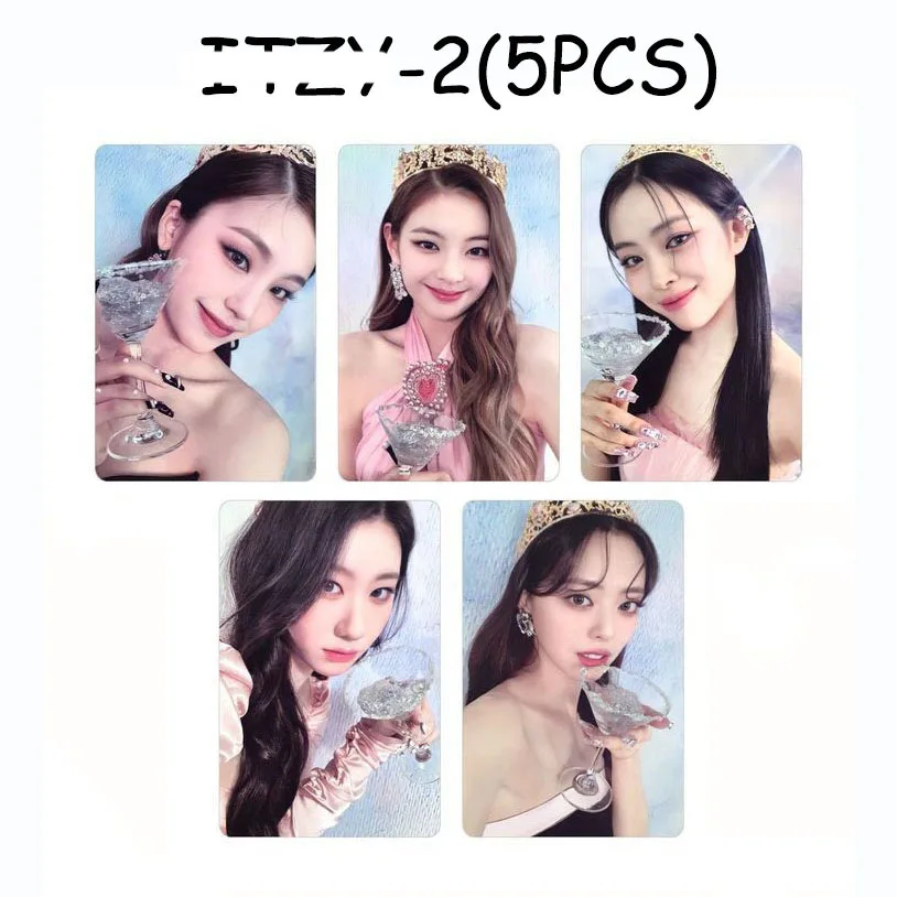 5Pcs/Set ITZY Idol New Album CHECKMATE Series Lomo Cards HD Printd Photocards Yeji Lia Ryujin Chaeryeong Yuna Fans Gifts