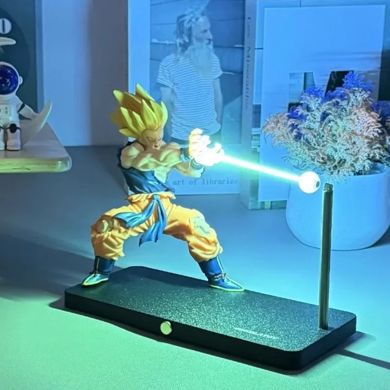 

in Stock Dragon Ball Son Goku Night Light Anime Touch Kamehameha Magnetic Night Light Creative Desk Decoration Model Boys Gifts