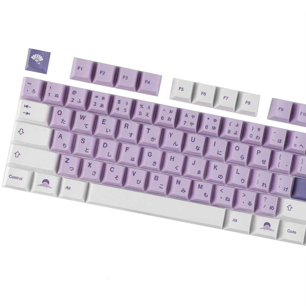 Imagem -05 - Wisteria Keycap para Gateron Outemu Switch Premium Pbt 140 Teclas por Conjuntos Perfil de Cereja Dye-sublimação Iso Digite o Layout Ansi