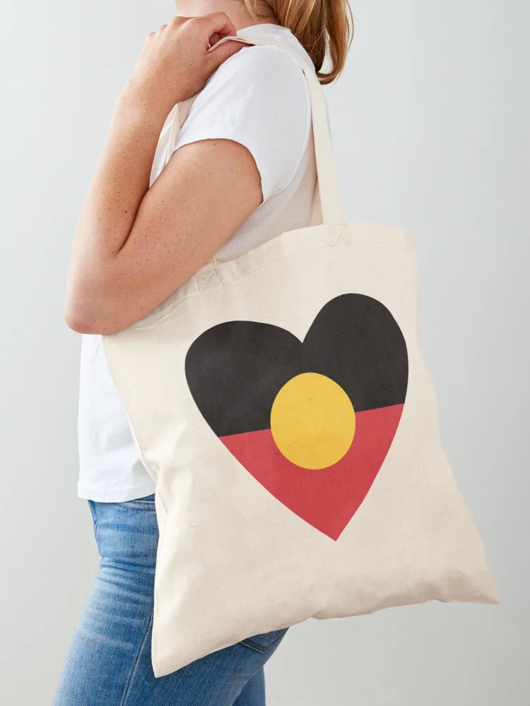 

Aboriginal Flag Australian Aboriginal Tote Bag tote bag canvas Shopper handbag Women's shopper tote bag men