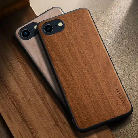 For Apple iPhone 17e 16e SE 2022 2020 Case capa funda new modern stylish wooden pattern pu leather phone case coque