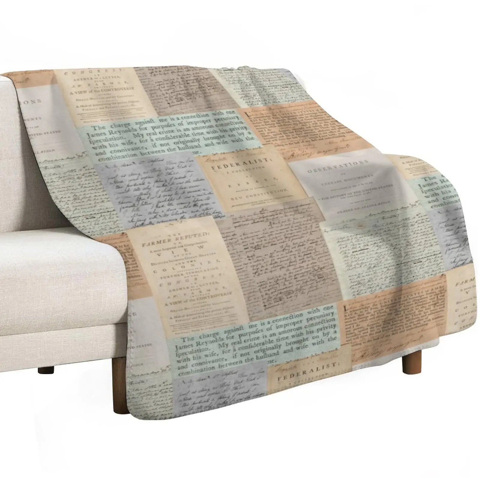 Alexander Hamilton Papers Collection Throw Blanket Plaid cosplay anime warm winter Custom For Sofa Thin Quilt Blankets