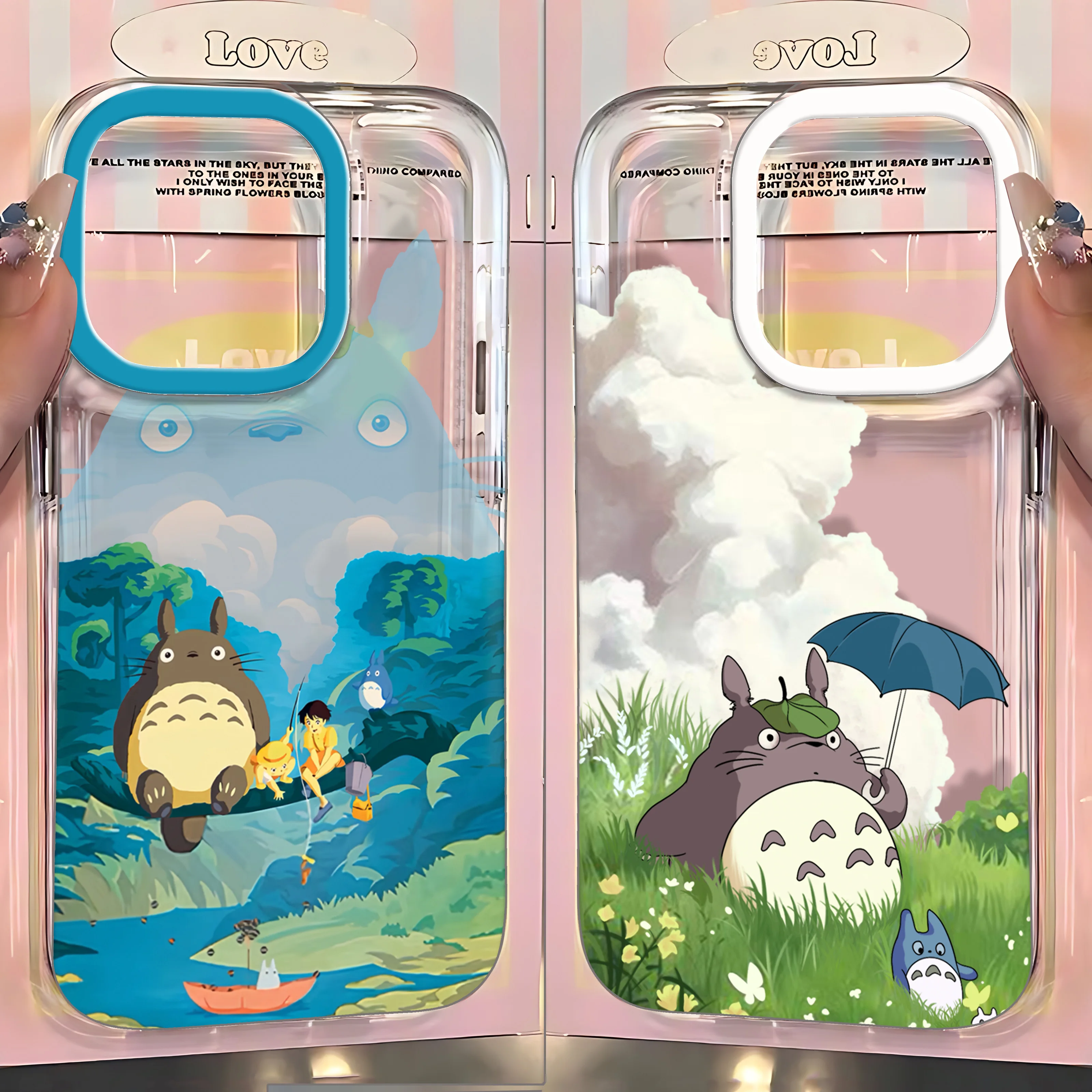 Funny kitten Phone Case For T-Totoros Samsung Galaxy S25 S24 S23 S22 S21 S20 FE Note20 Note10 Edge Plus Ultra 5G Clear Cover