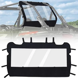 Soft Rear Windshield for Yamaha Rhino Massimo UTVs PVC Windscreen with Excellent Visibility Waterproof & Tough Against Punctures