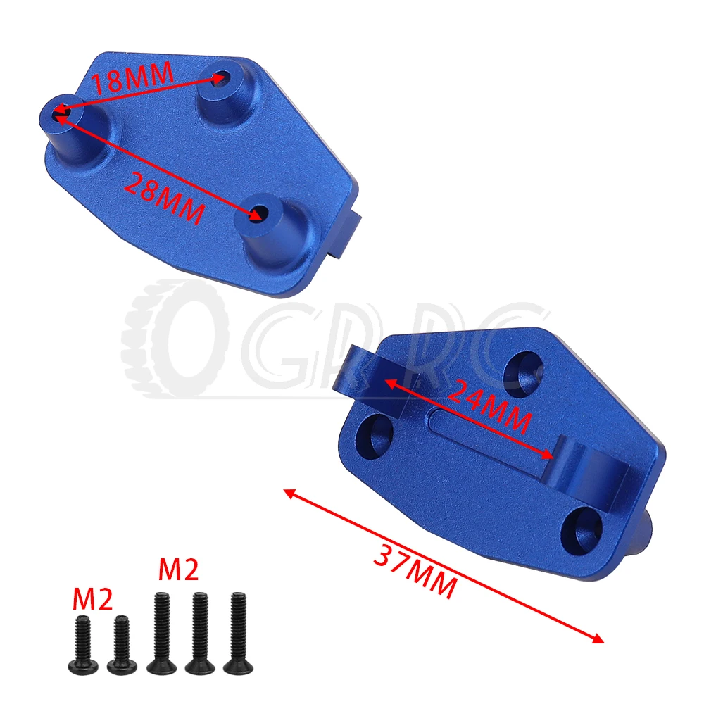 1 szt. Ze stopu aluminium serwo płyta montażowa do samochodu ciężarowego Losi Mini LMT 1/18 RC zdalnie sterowanym samochodowym części zamienne metalu