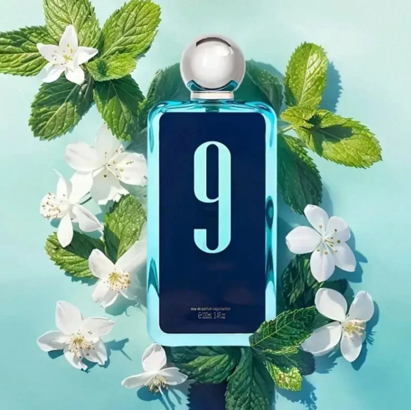 Spray eau de toilette unissex Afnan 9 AM Blue, 3,4 onças (100ml) Simples e atmosférico