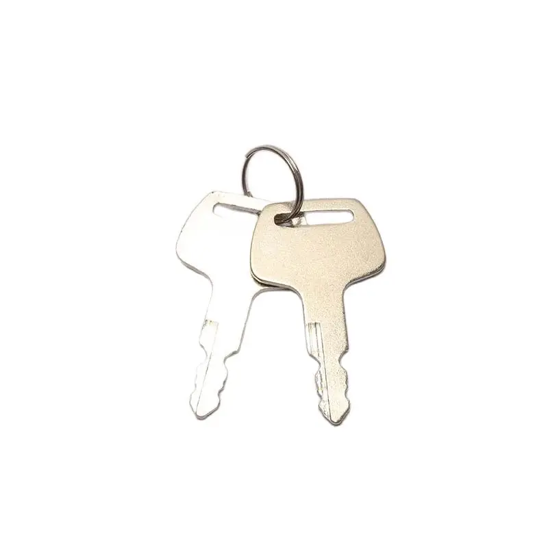 

2key Excavator Keychain Accessories Side Door Lock Key Excavator Key For HUNDAIs