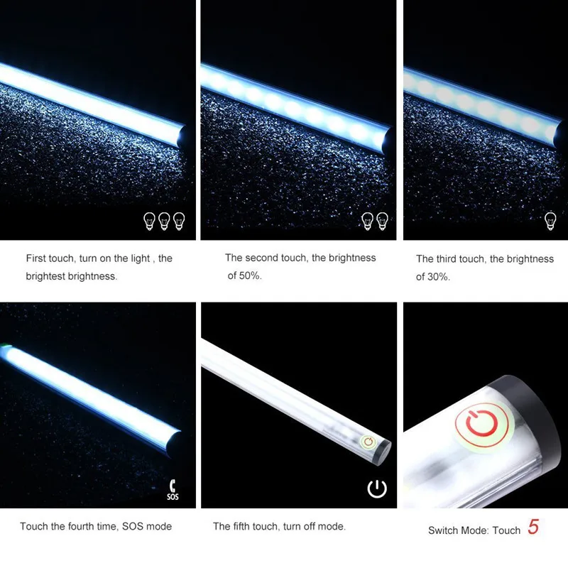 タッチセンサーとナイトライトを備えた充電式USB15 LEDライト,クローゼット,ワードローブ,キッチンに最適