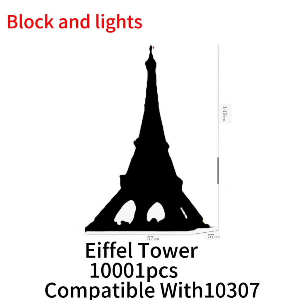 10307 Eiffel Tower 10001 pieces City model building block 149CM building block toys Adult toy gifts Christmas gifts