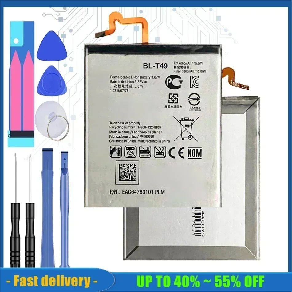 Bateria Mobile Phone Batteries BL-T49 4000mAh For LG K510 K51S LM-K410BMW LM-K510BMW LM-K510HM Rechargeable Backup Battery