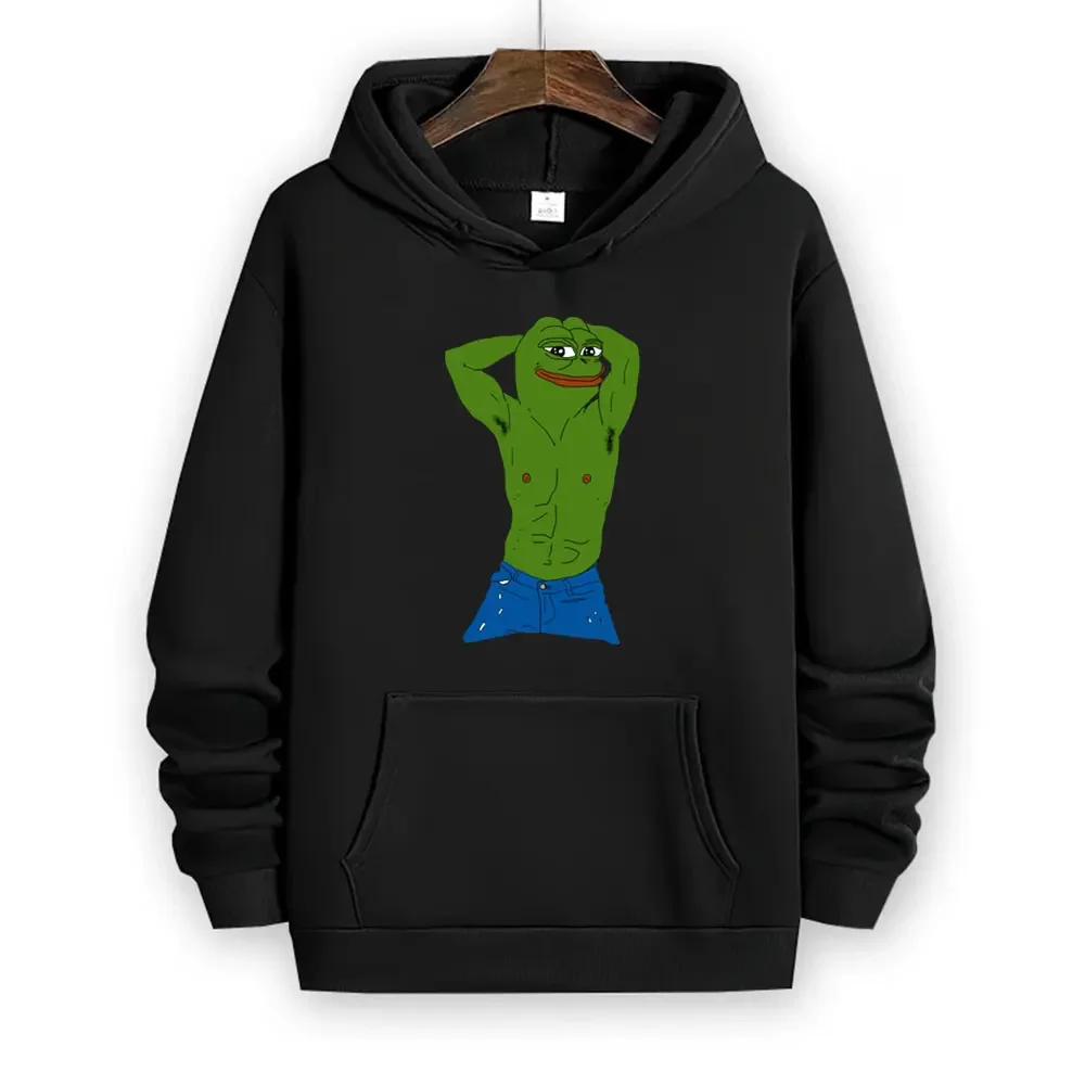 مضحك الضفدع بيبي هوديي الملابس طباعة النساء/الرجال هوديس وبلوز الرجال هدية رياضية الشارع موضة الشارع الشهير الرجال النساء #2