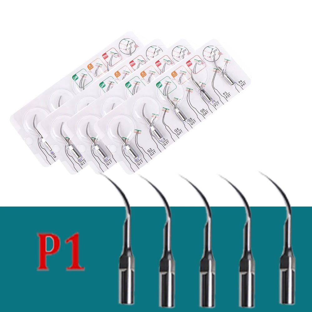 

5PCS New Dental Ultrasonic Scaler Tips for Periodontics and Endodontics Compatible with EMS and Woodpecker Scaler