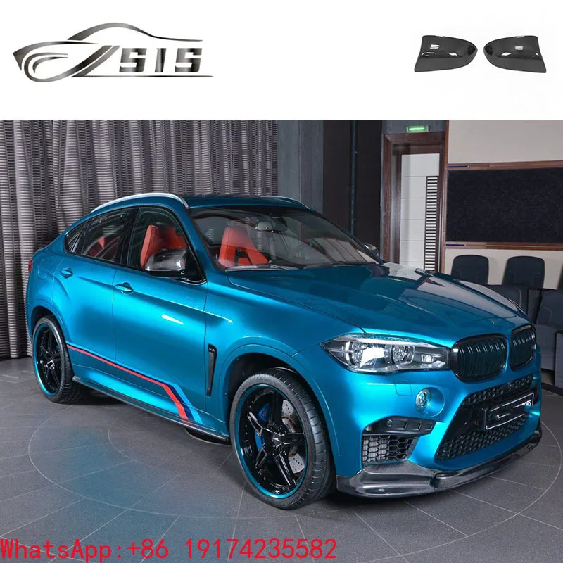 

X5M X6M F85 F86 Carbon Fiber Material Side Mirror Cover for F85 Replacement Back Lights Covers F95 F96 F97 F98 F85 Rear Protect