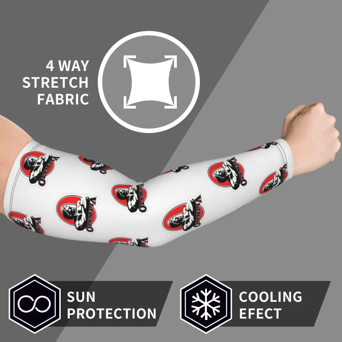 

Future Mr OLYMPIA Motivations Arm Sleeves Men Women Sun UV Protection Tattoo Cover Up Sports Cooling Cycling