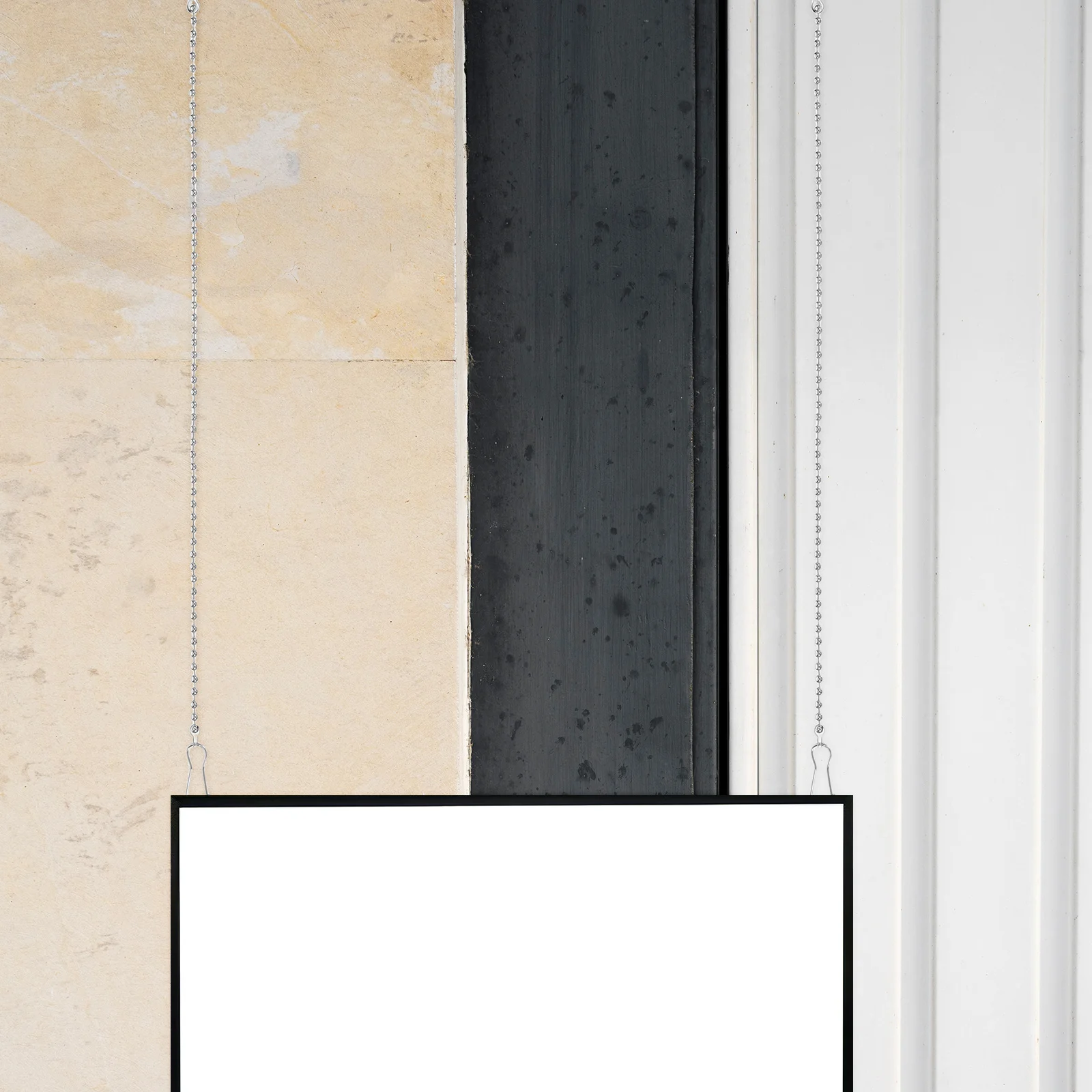 

24 Pcs Hanging Chain Sign Hanger Decorative Chains Outdoor Metal with Hooks Clips Hangers