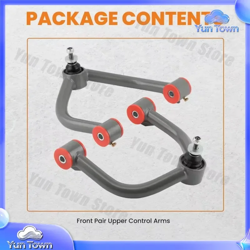 2x Tubular Front Upper Control Arms 2-4 Inch Lift Kit for Nissan Armada Titan 2004+ Suspension Lift Kit Off Road Parts
