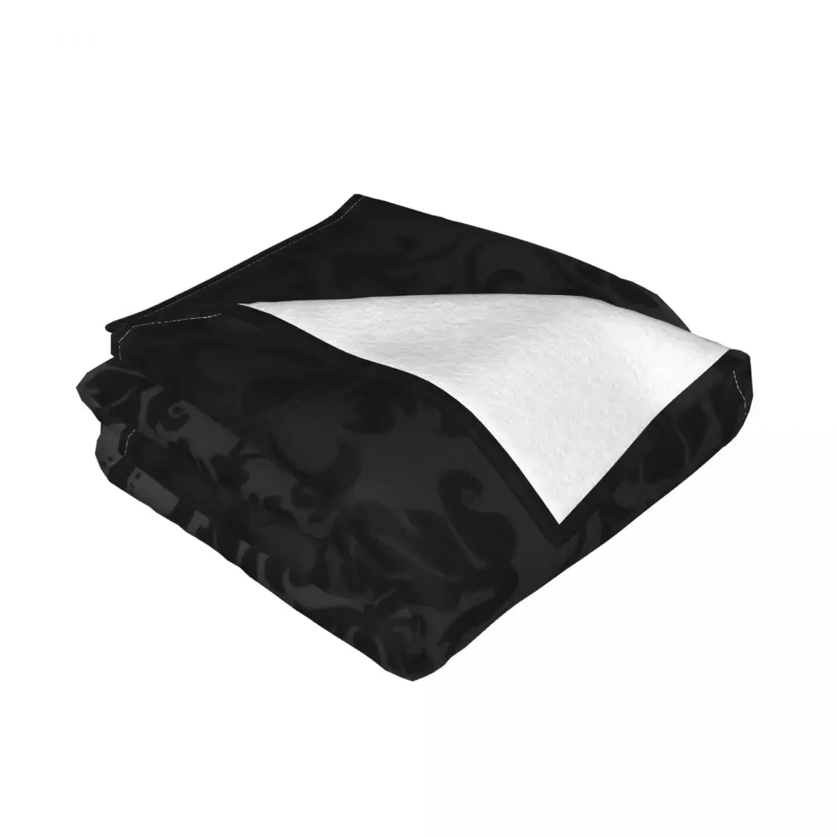 Y2K Children 3d PRINT Blanket Black Floral Damask Throw Blanket Fluffy Blankets Large Sofa Luxury Throw Quilt for Children Cover