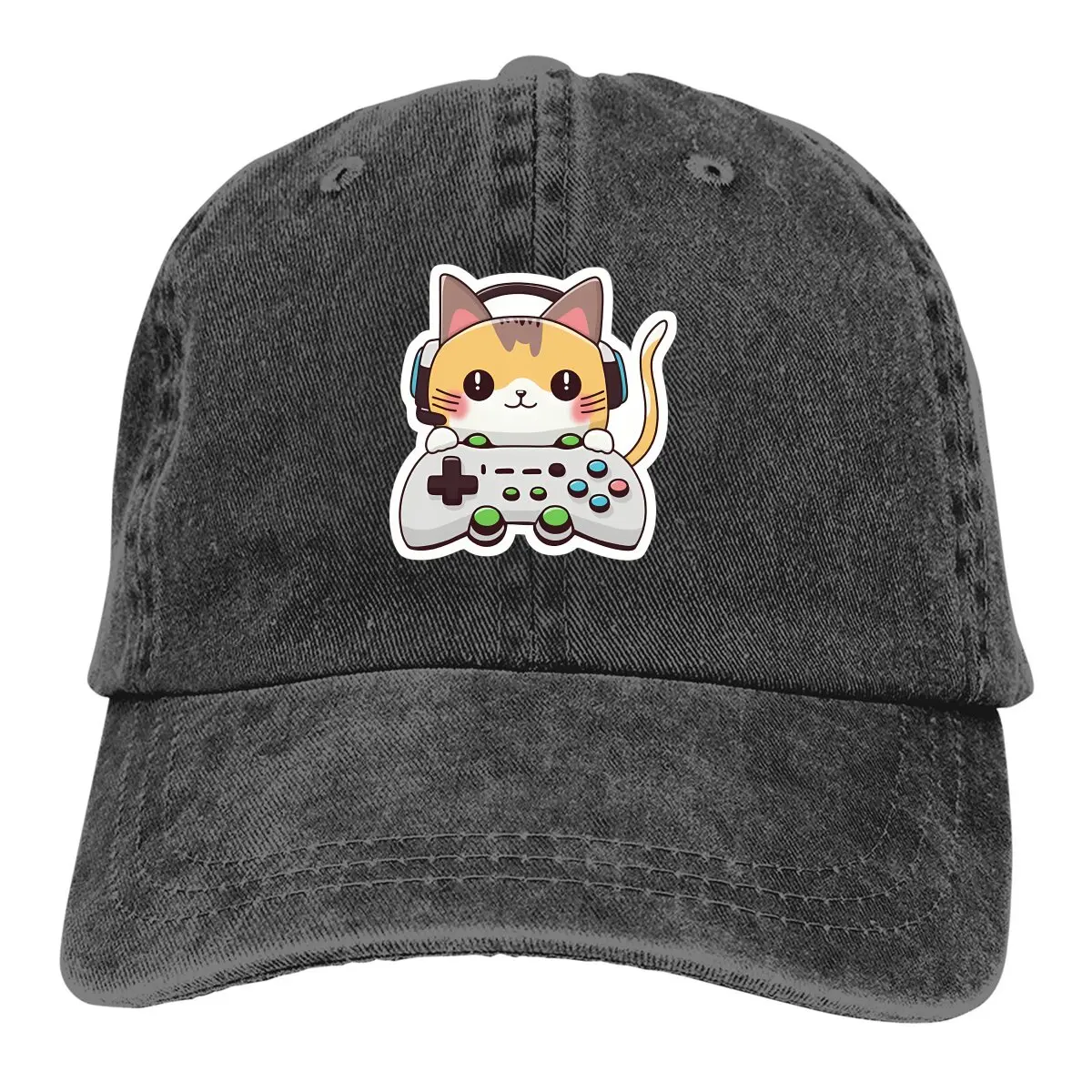 Play Game Baseball Cap Men Hats Women Visor Protection Snapback Cute Cat Animals Caps