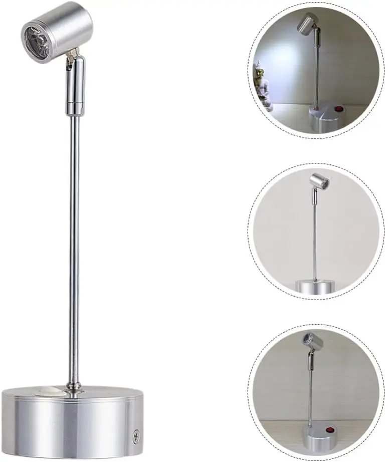 LED Dry Battery Spotlights Jewelry Counter Display Cabinet  Wedding AAA Battery Pole Small Wireless MovableSpot