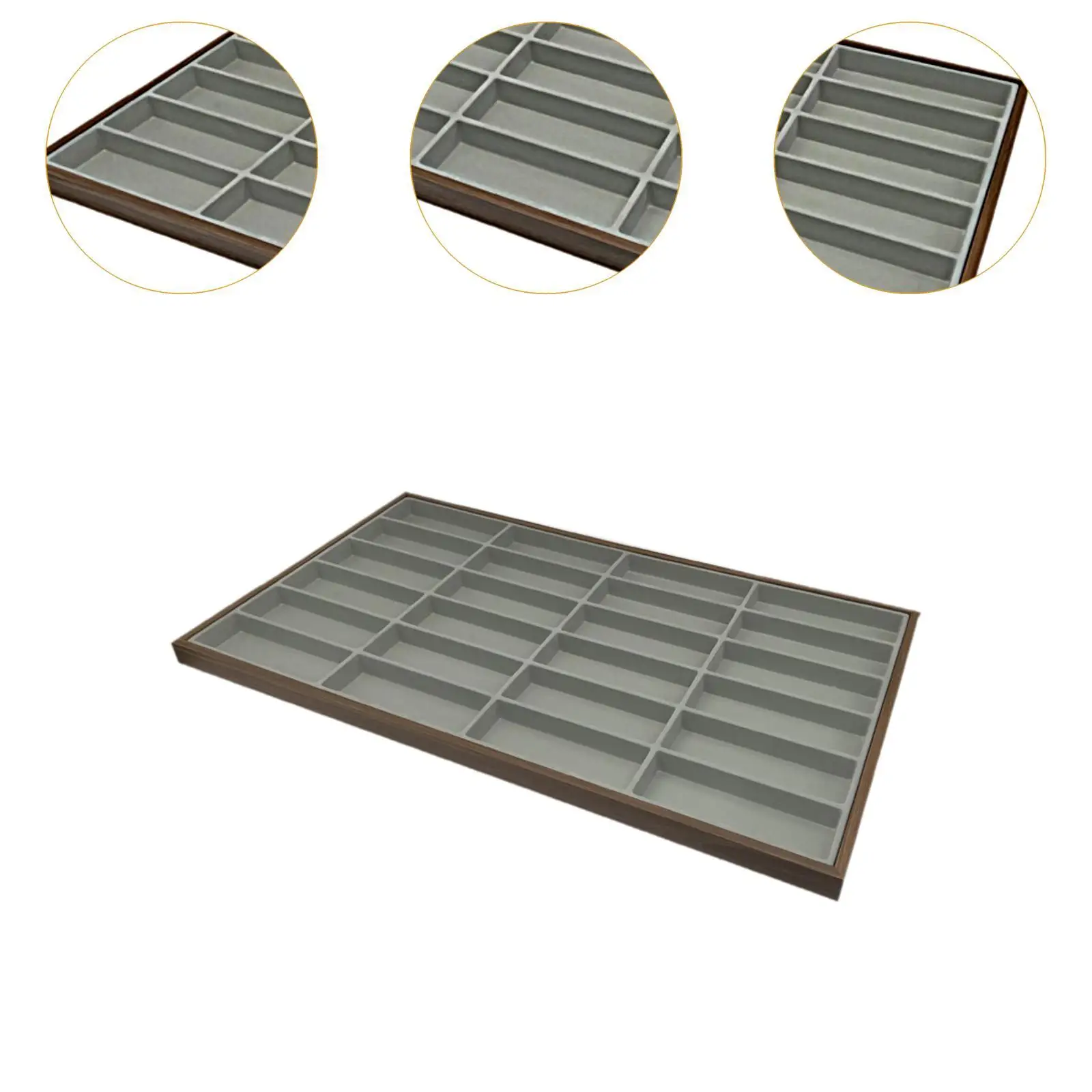 علبة عرض النظارات صندوق منظم النظارات المحمول القابل للتكديس للنظارات الشمسية وقلادة الخرز للاستخدام المنزلي الشخصي #5