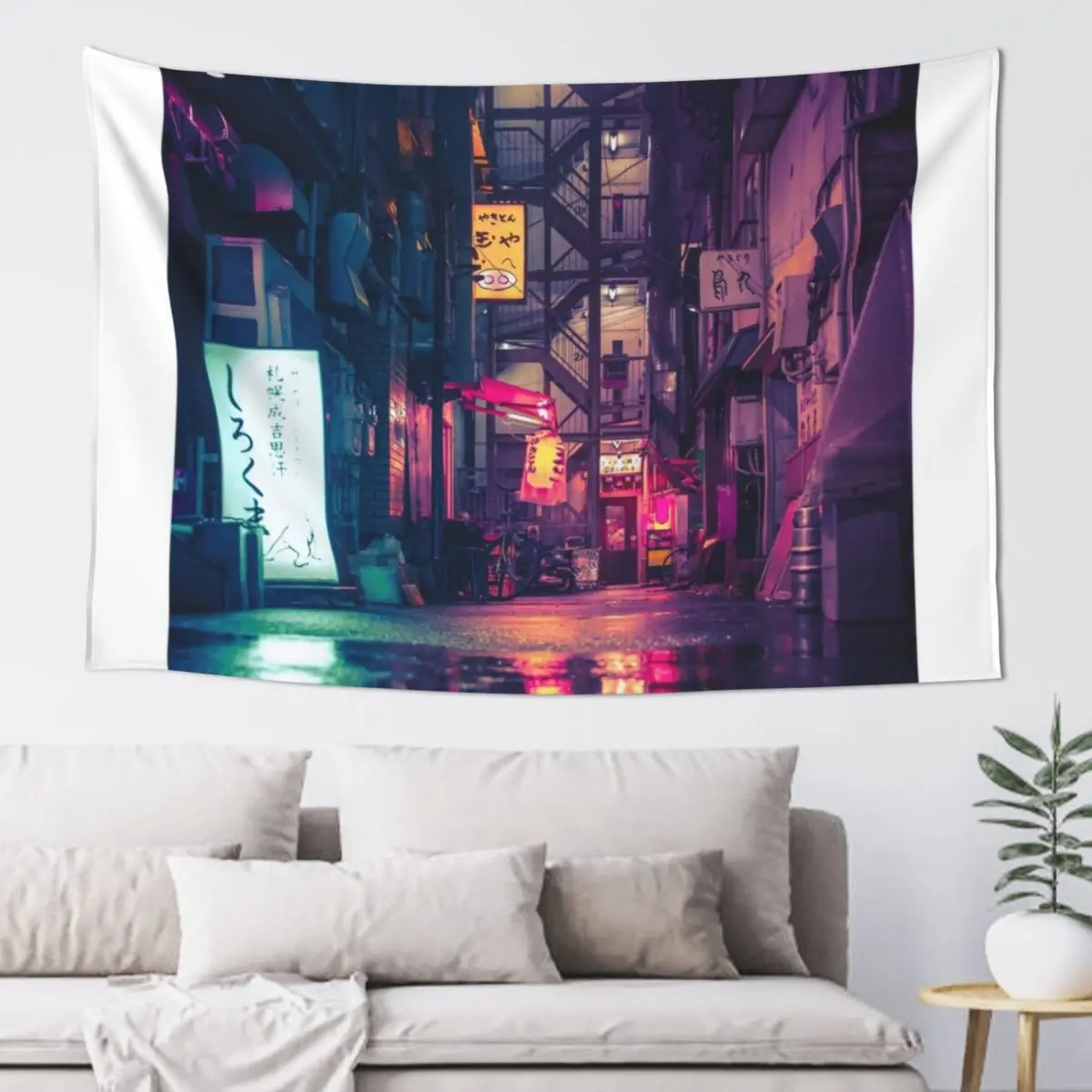 

Film Noir Tokyo Tapestry Wall Decor Aesthetic Room Decorations Aesthetic Decoration Tapestry