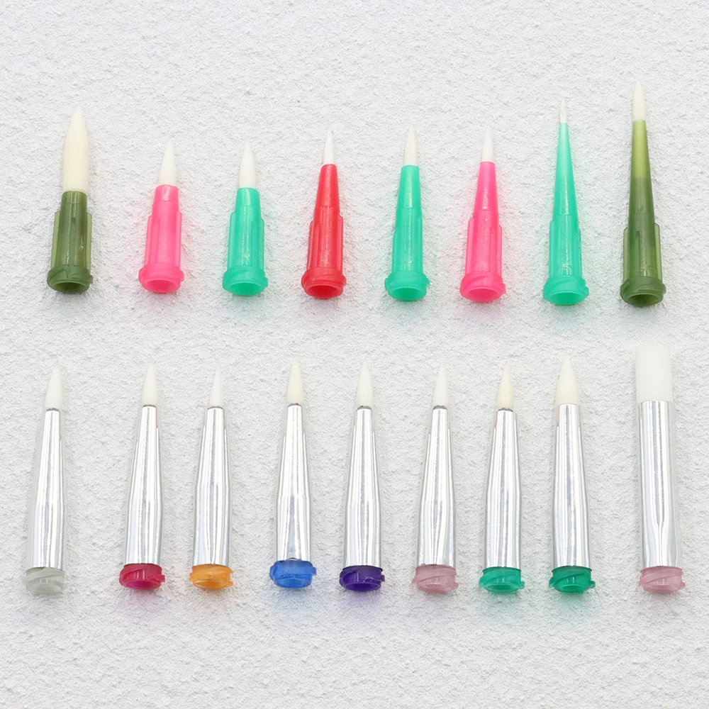 5pcs 14-25G Sponge Brush Needle Dispensing Needle Glue Needle Precision Dispenser Glue Coating Needle