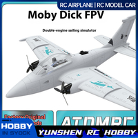 Atomrc Fpv C1200 White Whale Dual Engine Crossover Remote Control Diy Long Distance Fixed Wing Model Aircraft