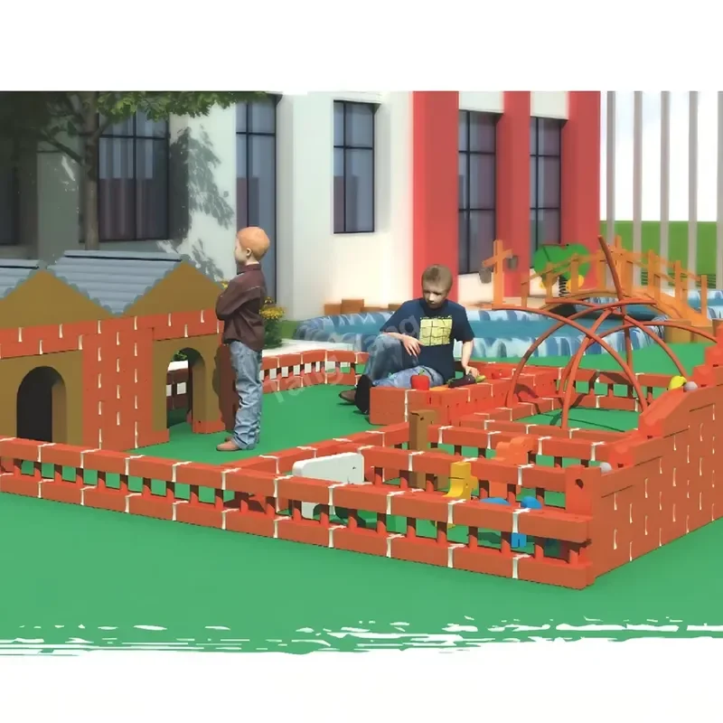 Childrens EVA Foam Building Block Puzzle Toy Large Foam Brick House Building Toy Set