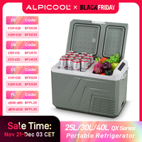 Alpicool QX 25L 30L 40L Car Refrigerator 12/24V DC 100-240V AC Fridge Freezer Dual Zone Portable Compressor Cooler for Camping