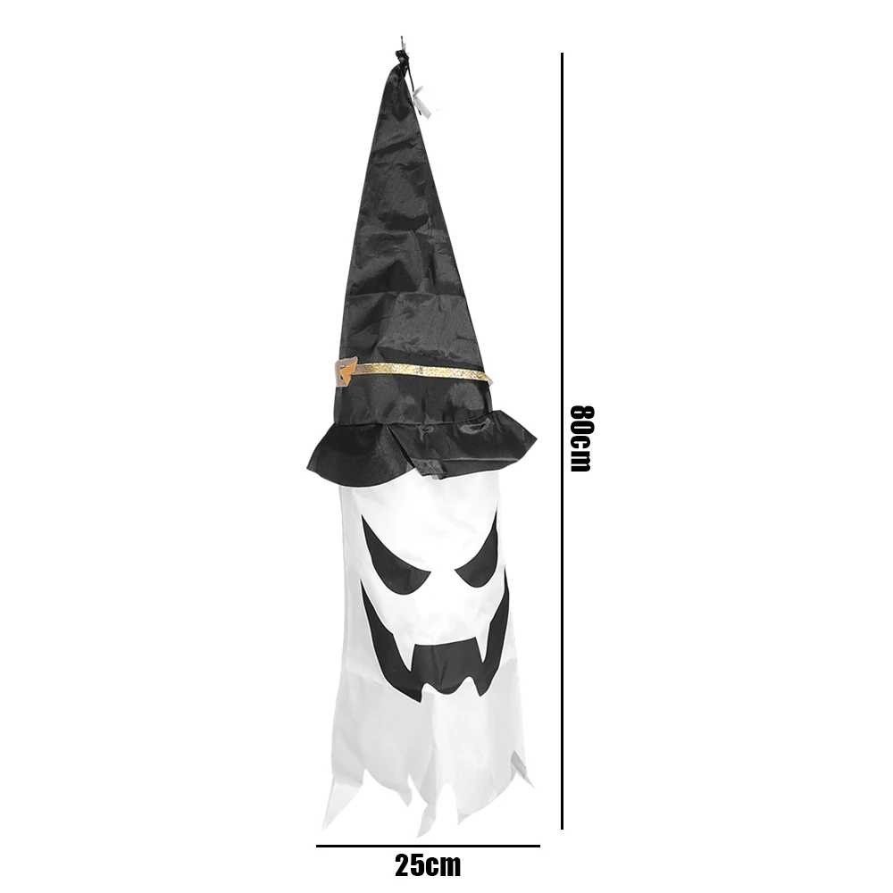 Chapeau de Sorcière d'Halloween avec Grande Lumière LED, Casquette de Magicien, Accessoires de Costume, Ornement d'Arbre en Plein Air, Décor de ixà la Maison