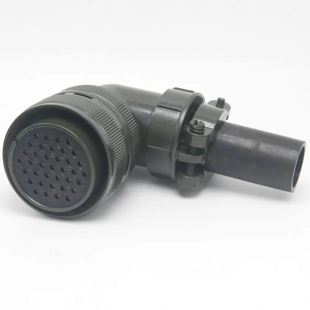 Imagem -04 - Pinos à Prova Impermeável Água Conector Servidor Plug Soquete Conector Aviação Plug em Linha Reta ou Direito Angular Ms3108a2821s Ms3102a28-21p 37