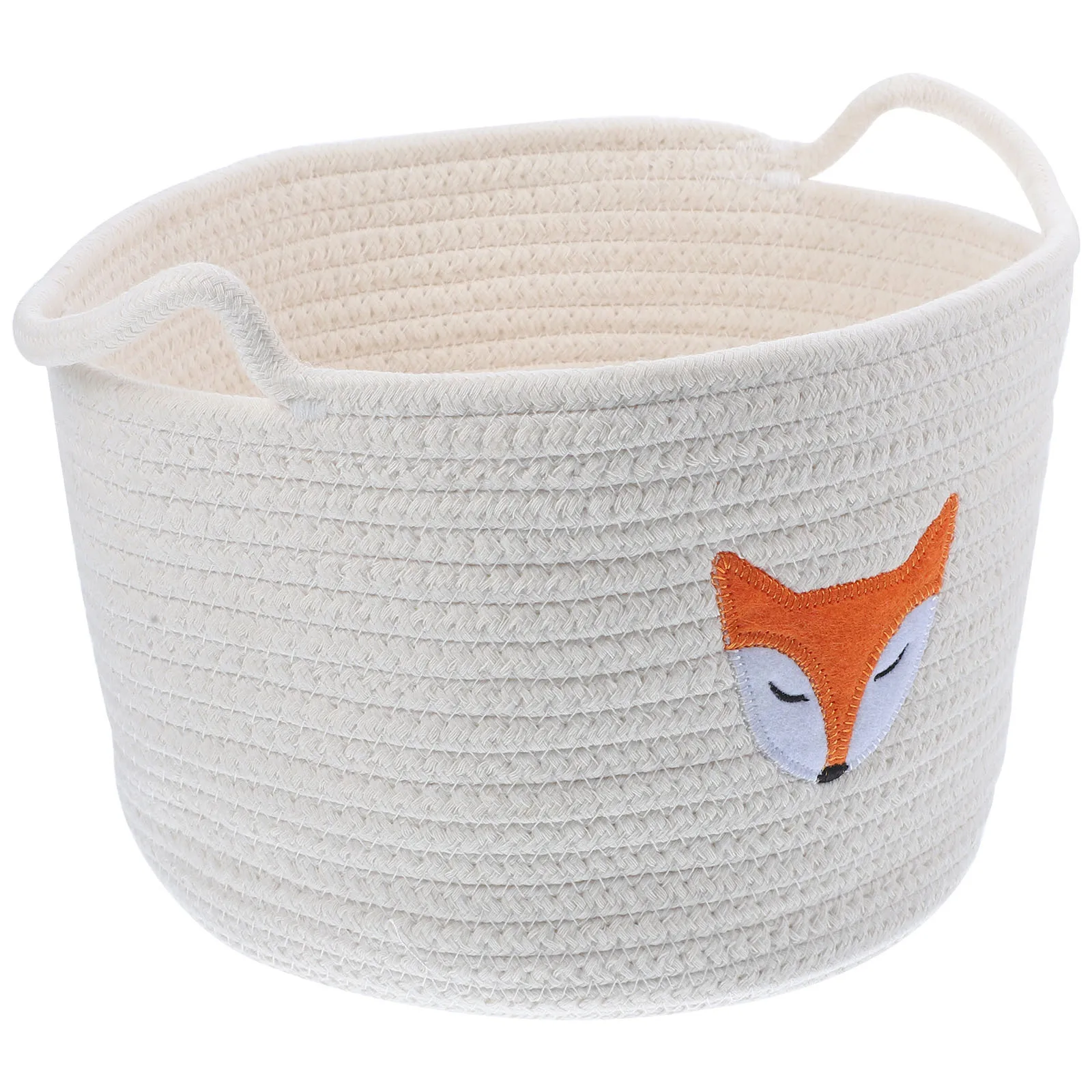 

Cotton Woven Storage Basket Large Capacity Organizer for Home Desktop Snack Clothes Storage Basket Decor