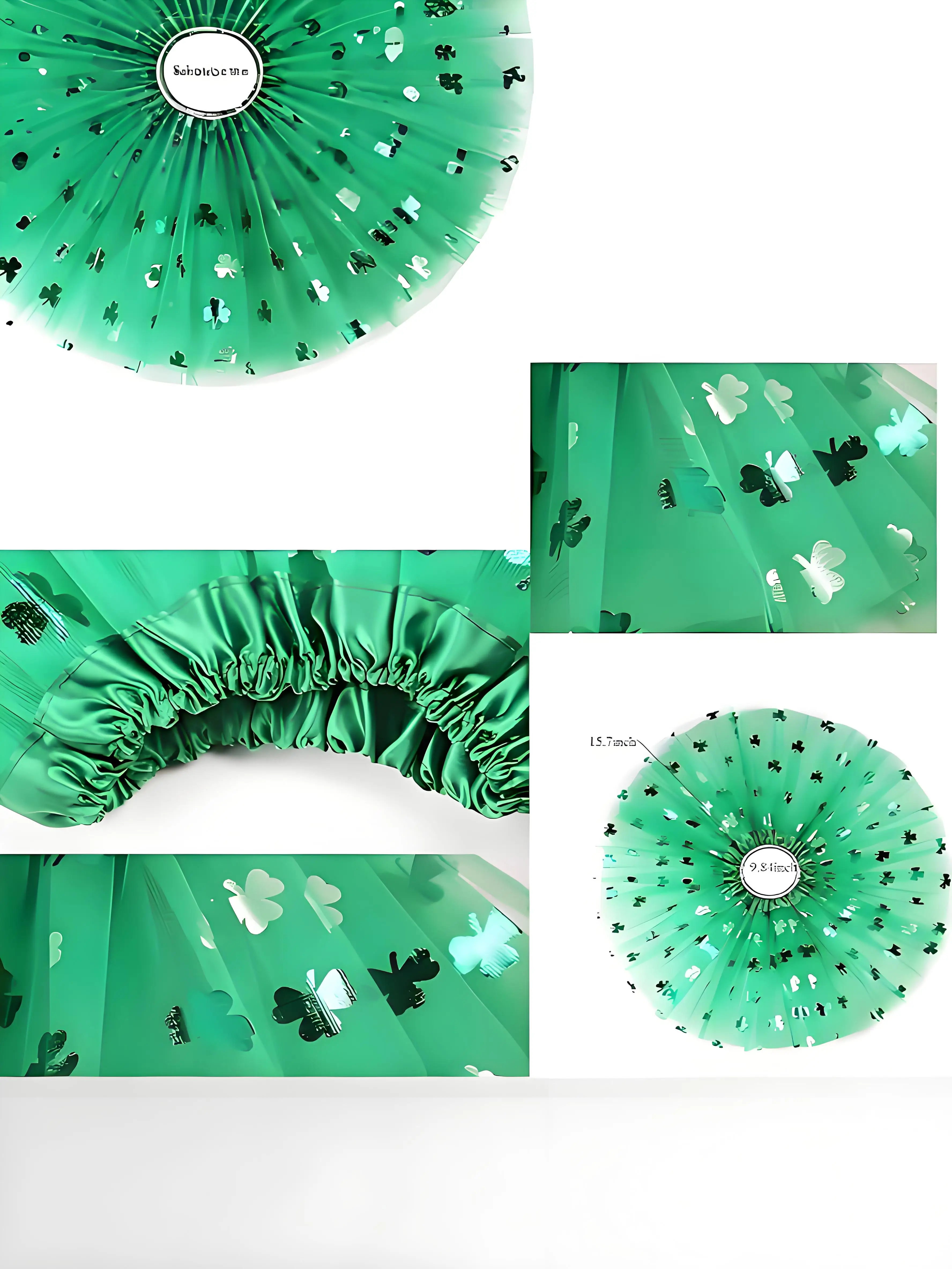 Платье Amazon Shamrock, повязка на голову, ожерелье, носки, галстук, татуировки, наклейки на день Святого Патрика, ирландский набор