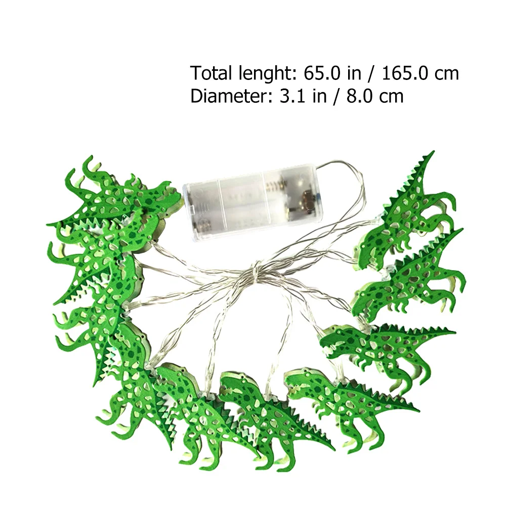 

1Set 1.65m 10 LED Dinosaur String Lights Creative Decorative Lamps for Home Garden Canteen Patio Energy Saving Long Lasting