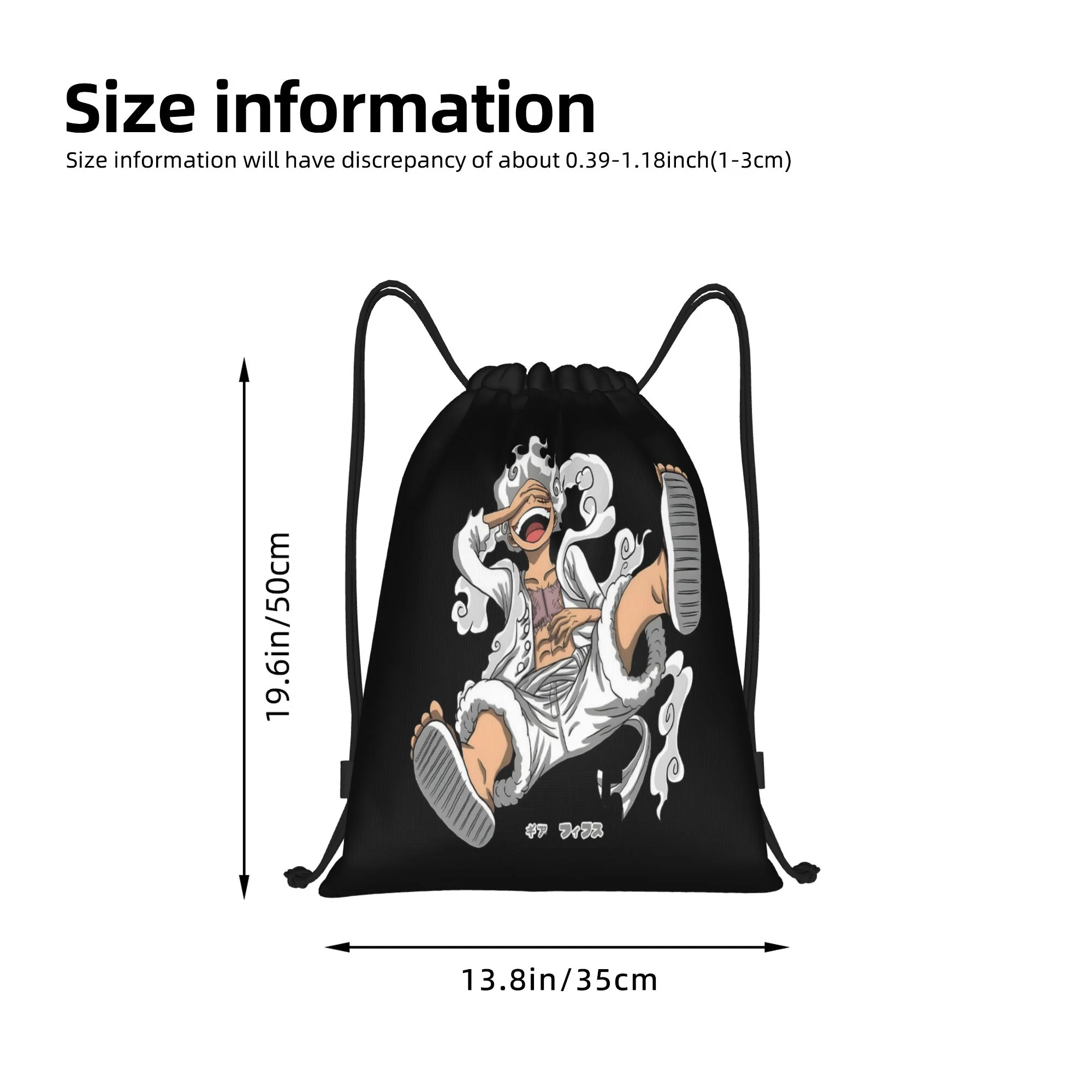 Kids Portable Organizer Backpack One Piece Anime Characters Waterproof Pull String Bag Student Daily Party Souvenir - view 6