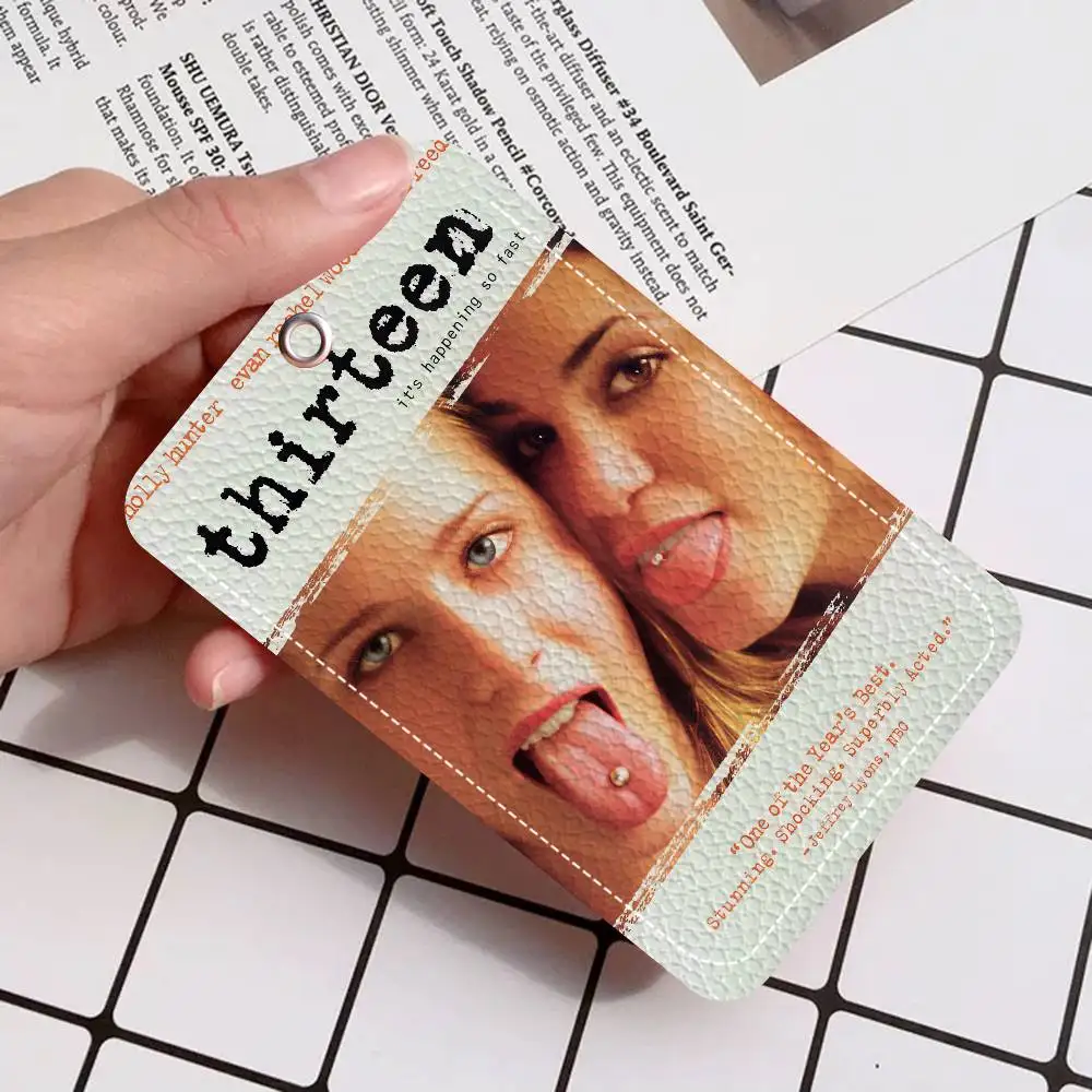 ثلاثة عشر سلسلة مفاتيح حامل أفلام الفيلم مع سلسلة مفاتيح لبطاقة الوصول وبطاقة الحافلة وبطاقة الائتمان وبطاقة الهوية البنك #5