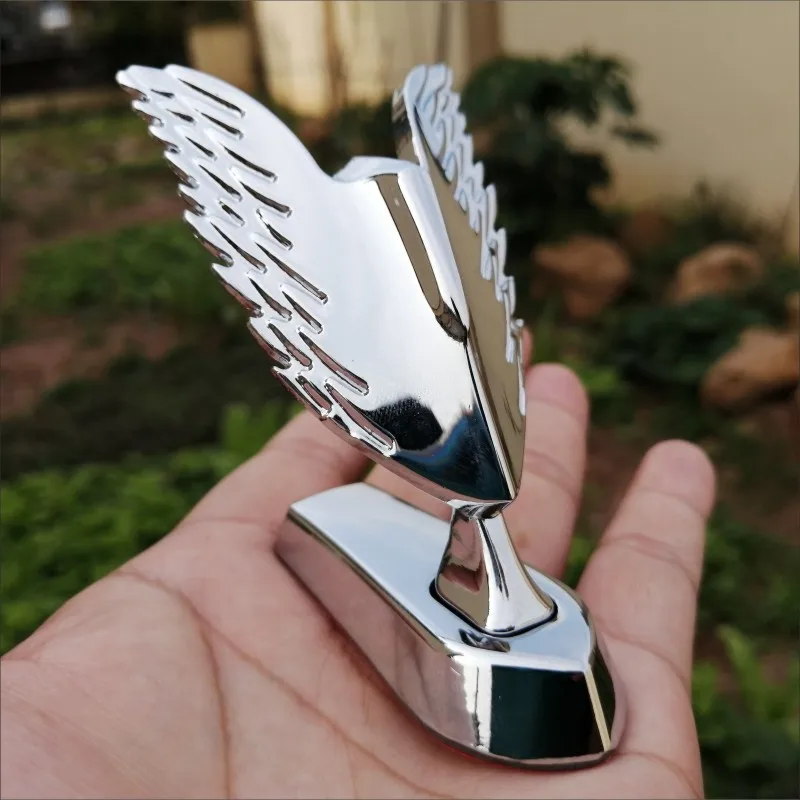 

1 PCS New 3D Metal Wing Eagle Logo Front Bonnet Emblem Car Accessories Stand Hood Badge Decal Car Stickers Car Accessories