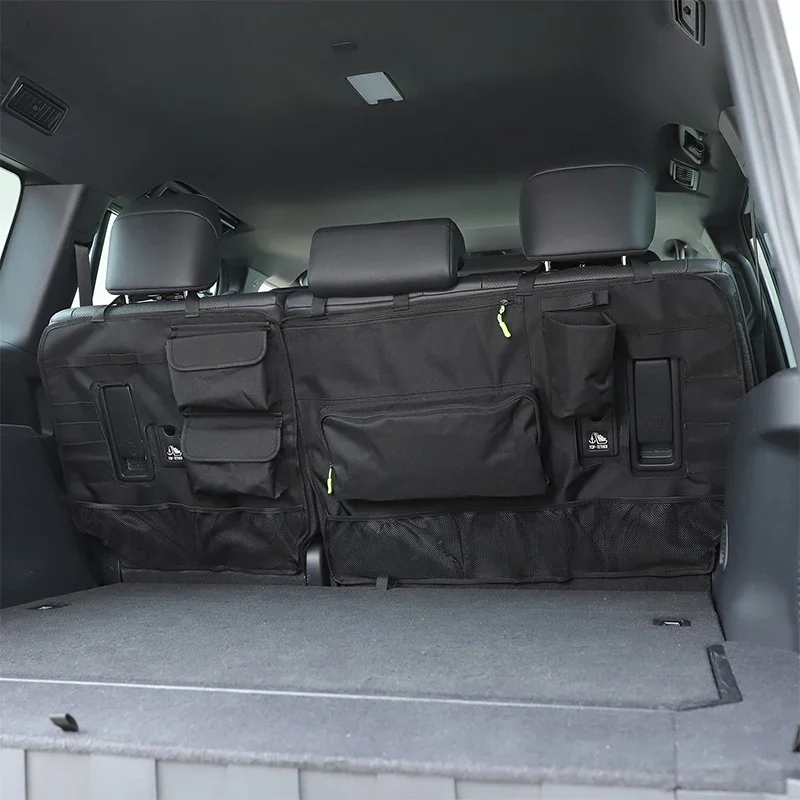 Oxford Cloth Black For Toyota Land Cruiser Prado 250 LC250 2024-2025+ Car rear seat back tool storage hanging bag accessories