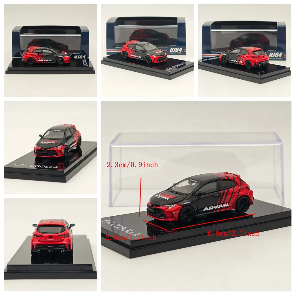 Hobby Japan 1/64 for GR COROLLA RZ Diecast Models Car Miniature Auto Toys Gift Limited Collection