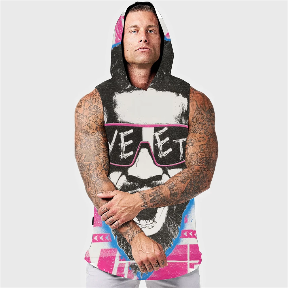

Jey Uso Yeet Pink Shades 2025 Wrestling Sports Sleeveless Hoodie Men Women Hooded Vest Kids New Outdoor Vest Tank Top Children