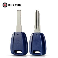 KEYYOU For Fiat Key Case Replacement SIP22/GT15R Blank Shell Fit For Fiat 500 Ducato Transponder Uncut Blade ID48/T5 Chip