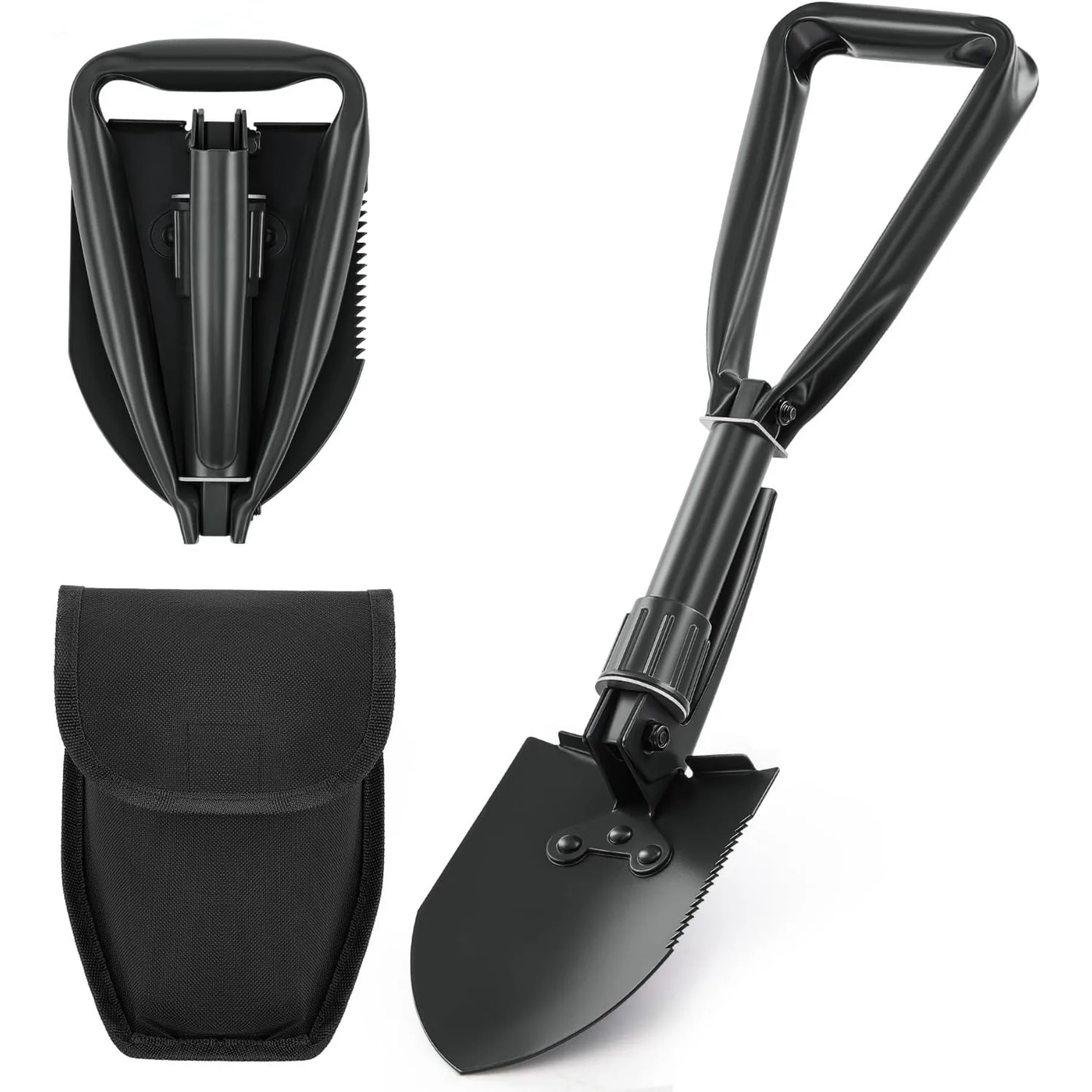 

Mini Folding Shovel High Carbon Steel, Portable Lightweight Outdoor Tactical Survival Foldable Mini Shovel, Entrenching Tool
