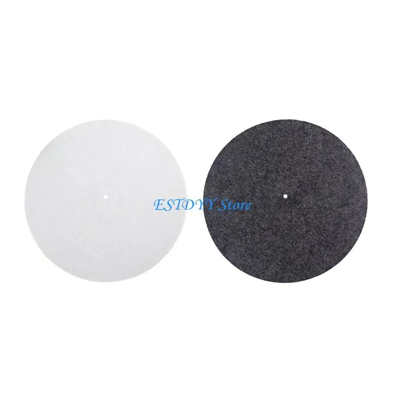 

G6DE Soft Foldable Turntable Mat Wool Turntable Slipmat Anti Vibration Record Platter