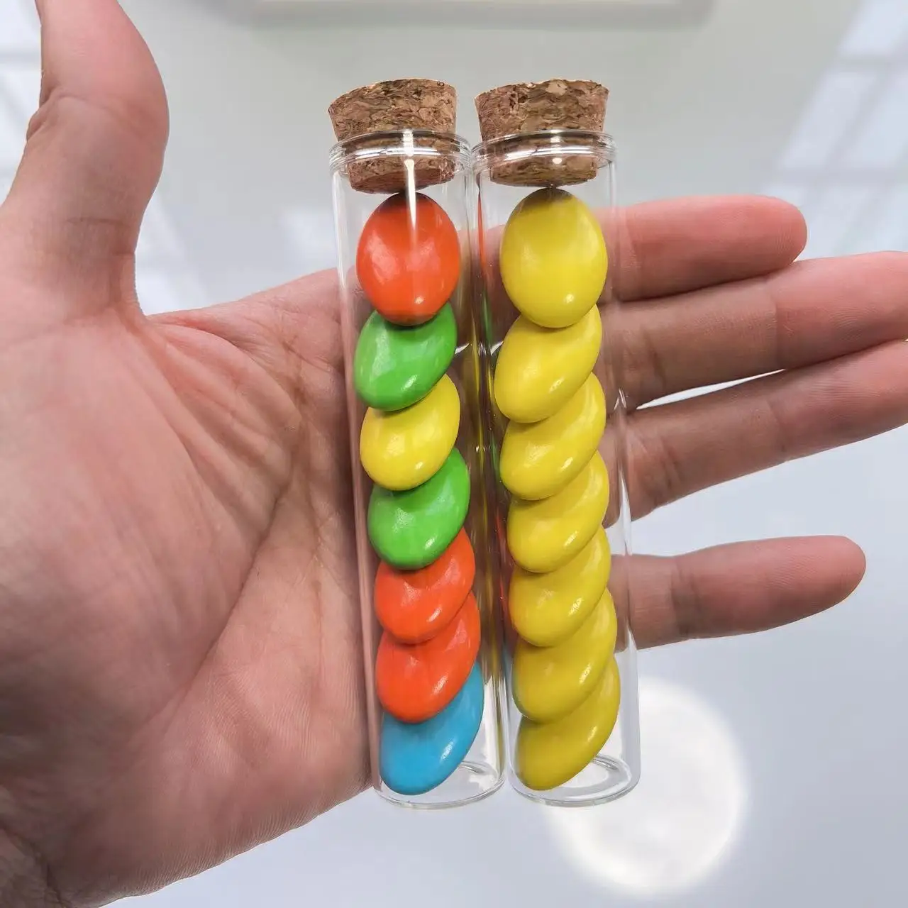 50 pcs/lot Wedding Glass Bottle Marriage Glass Jars Test Tube Stopper Container Small DIY Decorative Crafts Tiny Bottle