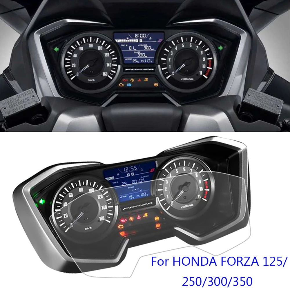 For HONDA FORZA 125 FORZA 250/300/350 Motorcycle Dashboard Protector Instrument Film Anti-scrat Cluster Screen