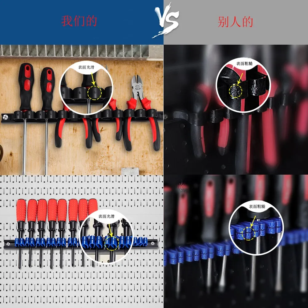 Screwdriver Organizer Tool Holder Wall Organizer Wall Mount for Vice Wrench Plier Screwdriver Organization tool storage